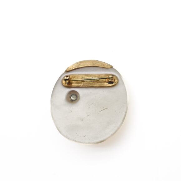 Richelieu Vintage Moon Motif Brooch - Picture 2 of 6